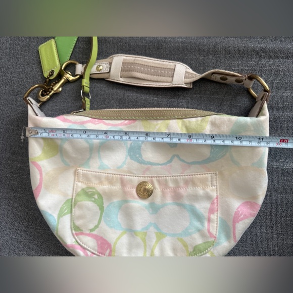 Vintage Coach multi-color Logo shoulder bag - Picture 13 of 13